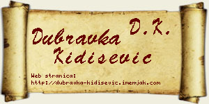 Dubravka Kidišević vizit kartica